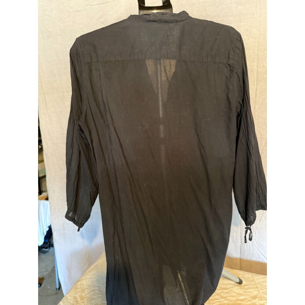 Johnny Was 100% Cotton Embroidered Tunic Dress - Black Multi - L - Picture 5 of 5